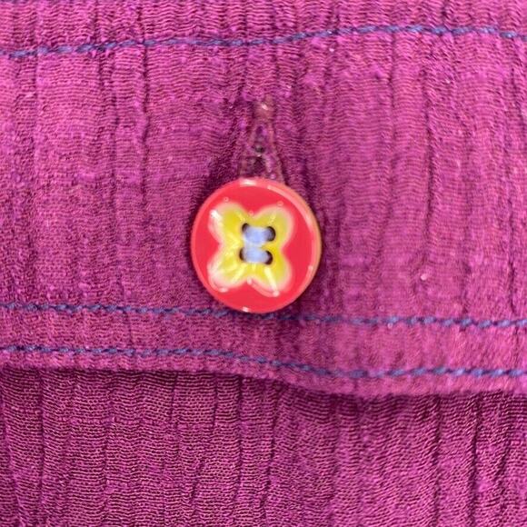 Matilda Jane Dress Womens Medium Burgundy Paint by Numbers Tawny Drop Waist Mini - Picture 9 of 16